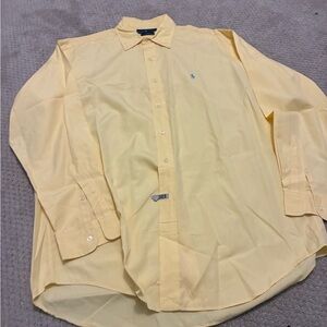 Ralph Lauren Yellow Casual Button Down Shirt